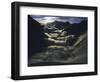 Dramatic Sun and Clouds on Southside of Everest, Nepal-Michael Brown-Framed Photographic Print