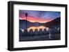 Dramatic Sunrise at Kandy Lake and the Clouds Wall (Walakulu Wall)-Matthew Williams-Ellis-Framed Photographic Print