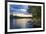 Dramatic Sunset and Pines at Lake of Two Rivers in Algonquin Park, Ontario, Canada-elenathewise-Framed Photographic Print
