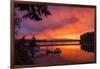 Dramatic Sunset Bainbridge Island Toward Olympic Mountains-Trish Drury-Framed Photographic Print