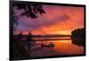 Dramatic Sunset Bainbridge Island Toward Olympic Mountains-Trish Drury-Framed Photographic Print