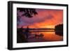 Dramatic Sunset Bainbridge Island Toward Olympic Mountains-Trish Drury-Framed Photographic Print