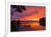 Dramatic Sunset Bainbridge Island Toward Olympic Mountains-Trish Drury-Framed Photographic Print