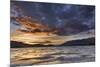 Dramatic Sunset Clouds over Whitefish Lake in Whitefish, Montana, Usa-Chuck Haney-Mounted Photographic Print