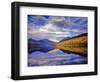 Dramatic sunset, Kintla Lake in Glacier National Park, Montana, USA-Chuck Haney-Framed Photographic Print