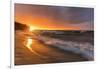 Dramatic sunset light along Miners Beach in Pictured Rocks National Lakeshore, Michigan, USA-Chuck Haney-Framed Photographic Print