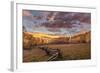 Dramatic Sunset Light on Aspen Grove at Owl Creek Pass in the Uncompahgre National Forest, Colorado-Chuck Haney-Framed Photographic Print