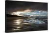 Dramatic Sunset Light on the Beach at Bamburgh, Northumberland England UK-Tracey Whitefoot-Stretched Canvas