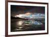 Dramatic Sunset Light on the Beach at Bamburgh, Northumberland England UK-Tracey Whitefoot-Framed Photographic Print