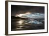 Dramatic Sunset Light on the Beach at Bamburgh, Northumberland England UK-Tracey Whitefoot-Framed Photographic Print