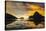 Dramatic Sunset Light over the Bay of El Nido, Bacuit Archipelago, Palawan, Philippines-Michael Runkel-Stretched Canvas