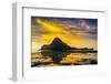 Dramatic Sunset Light over the Bay of El Nido, Bacuit Archipelago, Palawan, Philippines-Michael Runkel-Framed Photographic Print