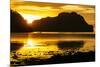 Dramatic Sunset Light over the Bay of El Nido, Bacuit Archipelago, Palawan, Philippines-Michael Runkel-Mounted Photographic Print