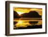 Dramatic Sunset Light over the Bay of El Nido, Bacuit Archipelago, Palawan, Philippines-Michael Runkel-Framed Photographic Print