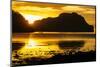 Dramatic Sunset Light over the Bay of El Nido, Bacuit Archipelago, Palawan, Philippines-Michael Runkel-Mounted Photographic Print