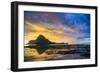 Dramatic Sunset Light over the Bay of El Nido, Bacuit Archipelago, Palawan, Philippines-Michael Runkel-Framed Photographic Print