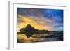 Dramatic Sunset Light over the Bay of El Nido, Bacuit Archipelago, Palawan, Philippines-Michael Runkel-Framed Photographic Print