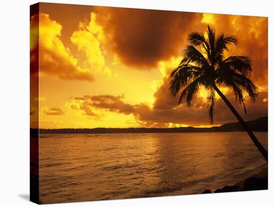 Dramatic Tropical Sunrise on the Garden Isle, Kauai, Hawaii, USA-Jerry Ginsberg-Stretched Canvas