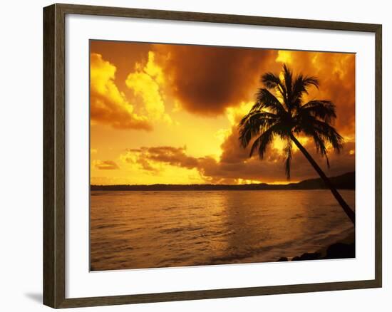 Dramatic Tropical Sunrise on the Garden Isle, Kauai, Hawaii, USA-Jerry Ginsberg-Framed Photographic Print