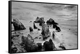 Dramatic View of Shark's Teeth Rock (Gigi Hiu)-Fadil Aziz/Alcibbum Photography-Framed Stretched Canvas