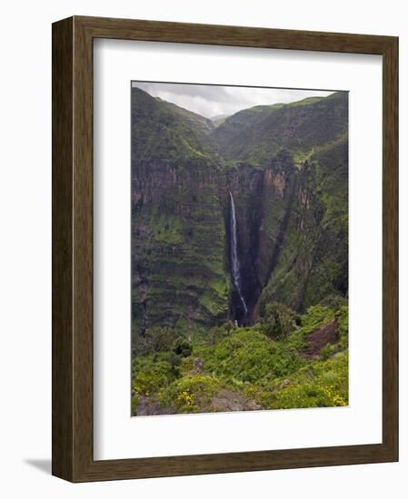 Dramatic Waterfall Near Sankaber, the Ethiopian Highlands, Ethiopia-Gavin Hellier-Framed Photographic Print