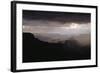 Dramatic Weather over the Grand Canyon, Yaki Point, Arizona-Greg Probst-Framed Photographic Print