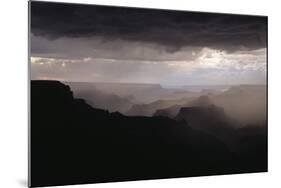 Dramatic Weather over the Grand Canyon, Yaki Point, Arizona-Greg Probst-Mounted Photographic Print