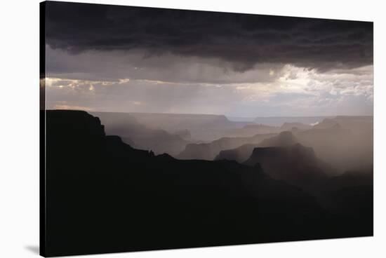 Dramatic Weather over the Grand Canyon, Yaki Point, Arizona-Greg Probst-Stretched Canvas