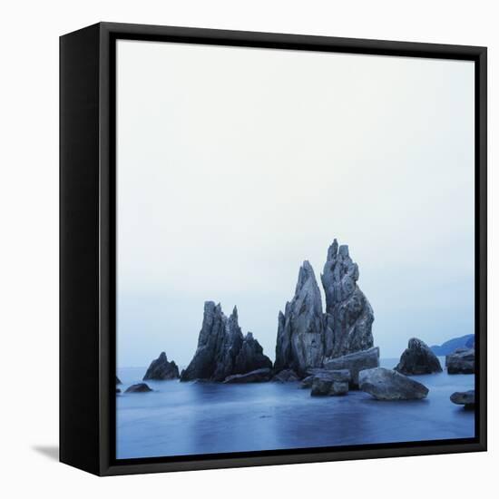 Dramatically Shaped Sea Stacks in Ocean-Micha Pawlitzki-Framed Stretched Canvas