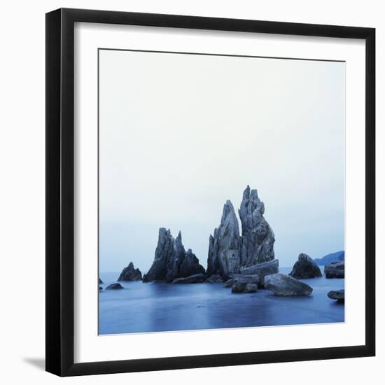 Dramatically Shaped Sea Stacks in Ocean-Micha Pawlitzki-Framed Photographic Print