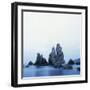 Dramatically Shaped Sea Stacks in Ocean-Micha Pawlitzki-Framed Photographic Print