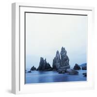 Dramatically Shaped Sea Stacks in Ocean-Micha Pawlitzki-Framed Photographic Print