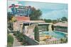 Draney's Motel and Pool-null-Mounted Premium Giclee Print