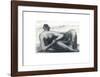 Draped Reclining Figure in a Landscape, c1973/77-Henry Spencer Moore-Framed Premium Giclee Print