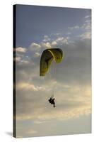 Draper, Utah. Tandem double para-glider jumpers-Jolly Sienda-Stretched Canvas