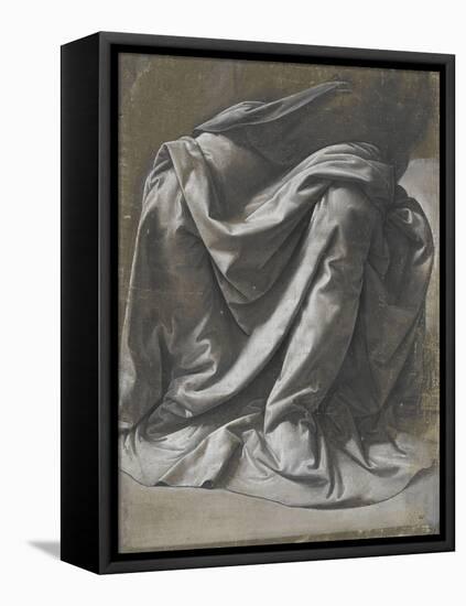 Draperie pour une figure assise-Leonardo da Vinci-Framed Stretched Canvas