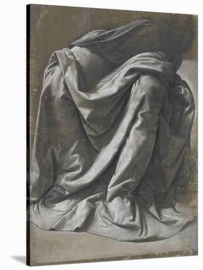 Draperie pour une figure assise-Leonardo da Vinci-Stretched Canvas
