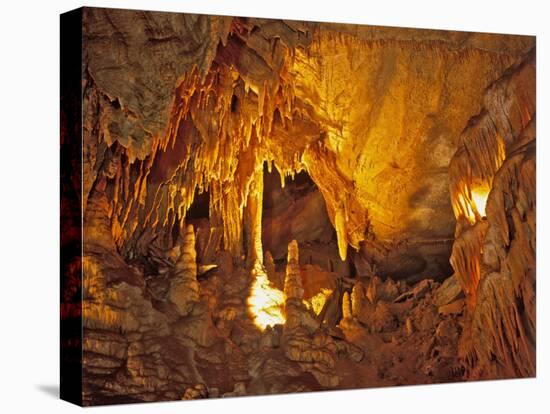 Drapery Room, Mammoth Cave National Park, Kentucky, USA-Adam Jones-Stretched Canvas