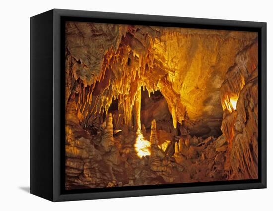 Drapery Room, Mammoth Cave National Park, Kentucky, USA-Adam Jones-Framed Stretched Canvas