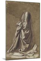 Drapery Study for a Kneeling Figure-Leonardo da Vinci-Mounted Giclee Print