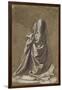 Drapery Study for a Kneeling Figure-Leonardo da Vinci-Framed Giclee Print