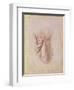 Drapery Study-Leonardo da Vinci-Framed Giclee Print