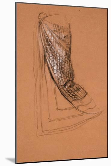 Drapery Study-Edward John Poynter-Mounted Premium Giclee Print