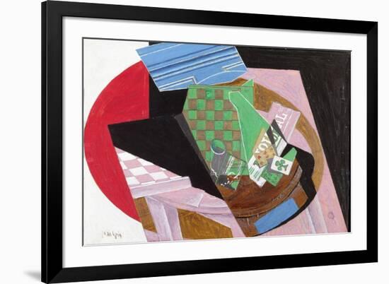 Draughtboard and Playing Cards-Juan Gris-Framed Giclee Print