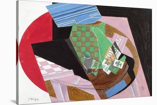 Draughtboard and Playing Cards-Juan Gris-Stretched Canvas