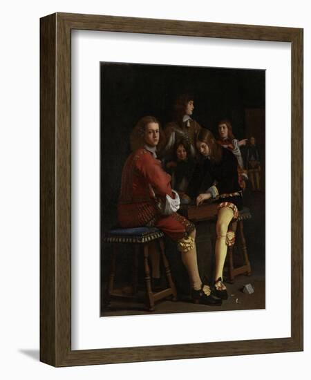 Draughts Players, Checkers-Michael Sweerts-Framed Art Print