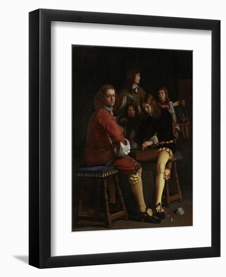 Draughts Players, Checkers-Michael Sweerts-Framed Art Print