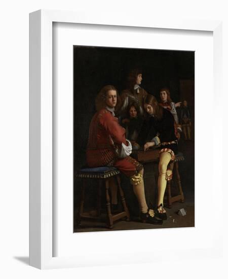 Draughts Players, Checkers-Michael Sweerts-Framed Art Print