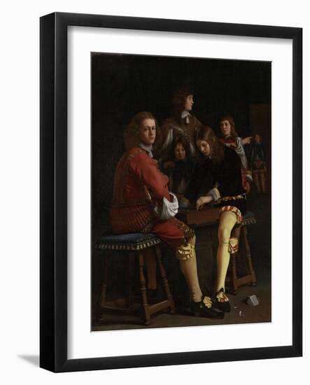 Draughts Players, Checkers-Michael Sweerts-Framed Art Print