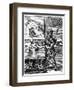 Draughtsman, 16th Century-Jost Amman-Framed Giclee Print